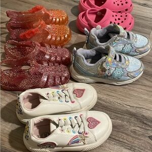 Toddler Girl’s Size 8 Sneaker and Sandal LOT